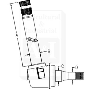 UJD00309    Spindle---Replaces RE73022